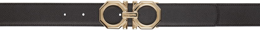 Ремені FERRAGAMO Ferragamo Reversible Adjustable Gancini Belt чорний | 780273