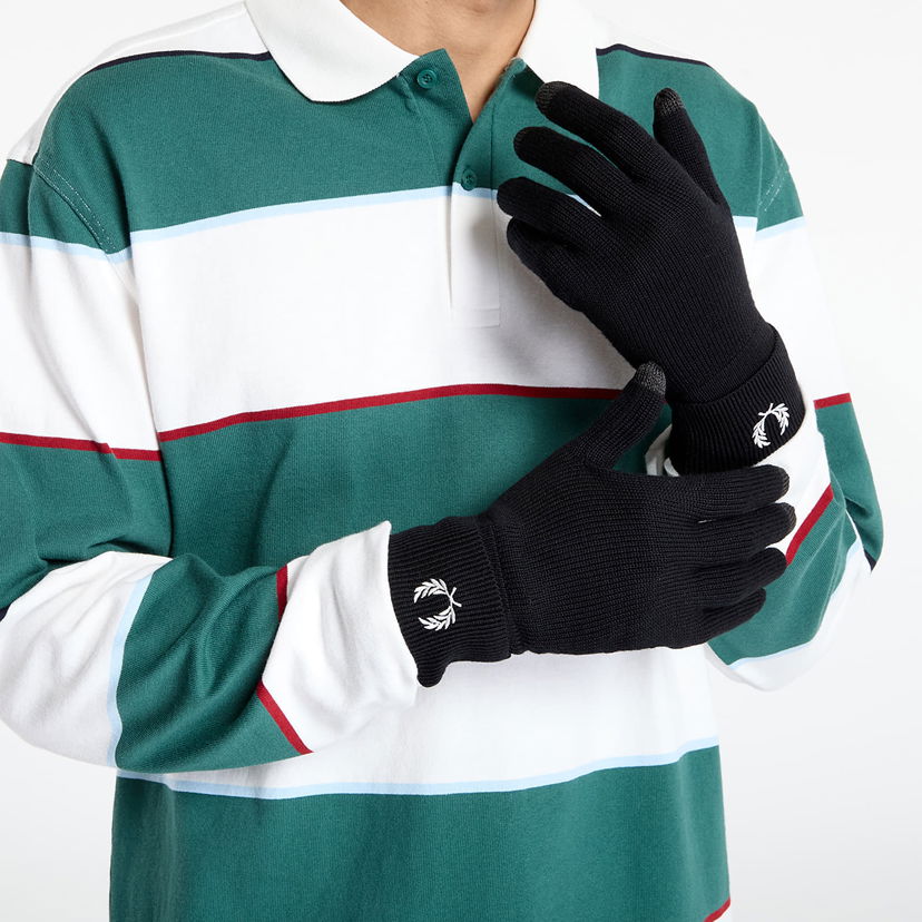 Рукавички Fred Perry Fred Perry Classic Merino Wool Gloves чорний | C1139 843
