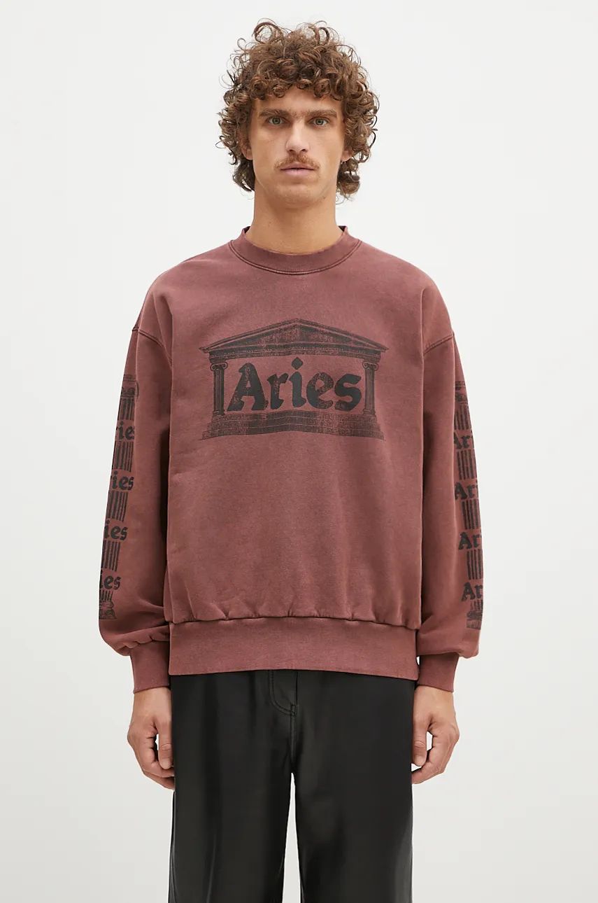 Світшоти Aries Aged Ancient Column Sweatshirt With Print Червоний | AR2003302, 0
