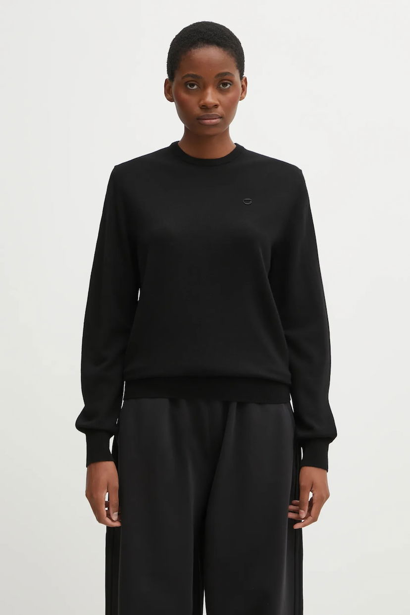 Cветр Coperni Coperni Classic Wool Sweater чорний | COPML161Y3018MEN