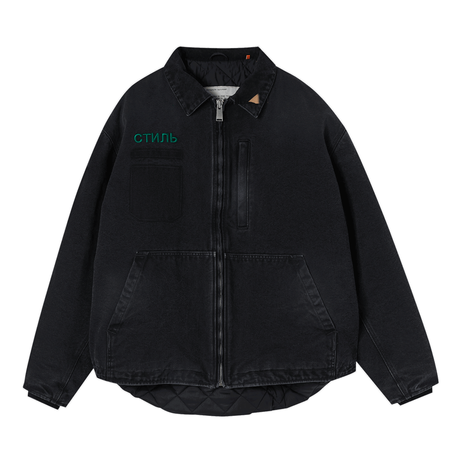Куртка HERON PRESTON CTNMB Canvas Pockets Jacket чорний | HMEA062F22FAB0011057, 0