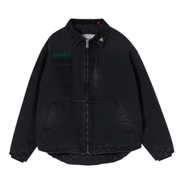 Куртка HERON PRESTON CTNMB Canvas Pockets Jacket чорний | HMEA062F22FAB0011057, 0