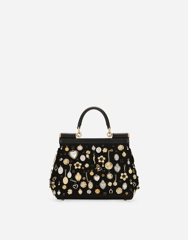 Сумочка Dolce & Gabbana Dolce & Gabbana Sicily Medium Handbag чорний | BB6003AV8878S574, 2
