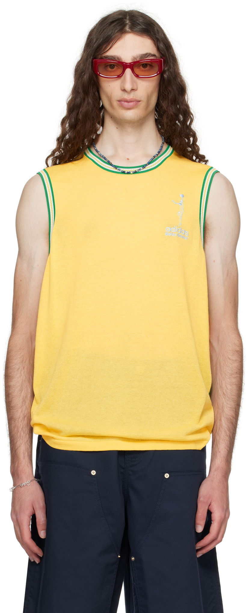 Безрукавка Wales Bonner Wales Bonner adidas Originals Edition Jab Tank Top Жовтий | JY6077