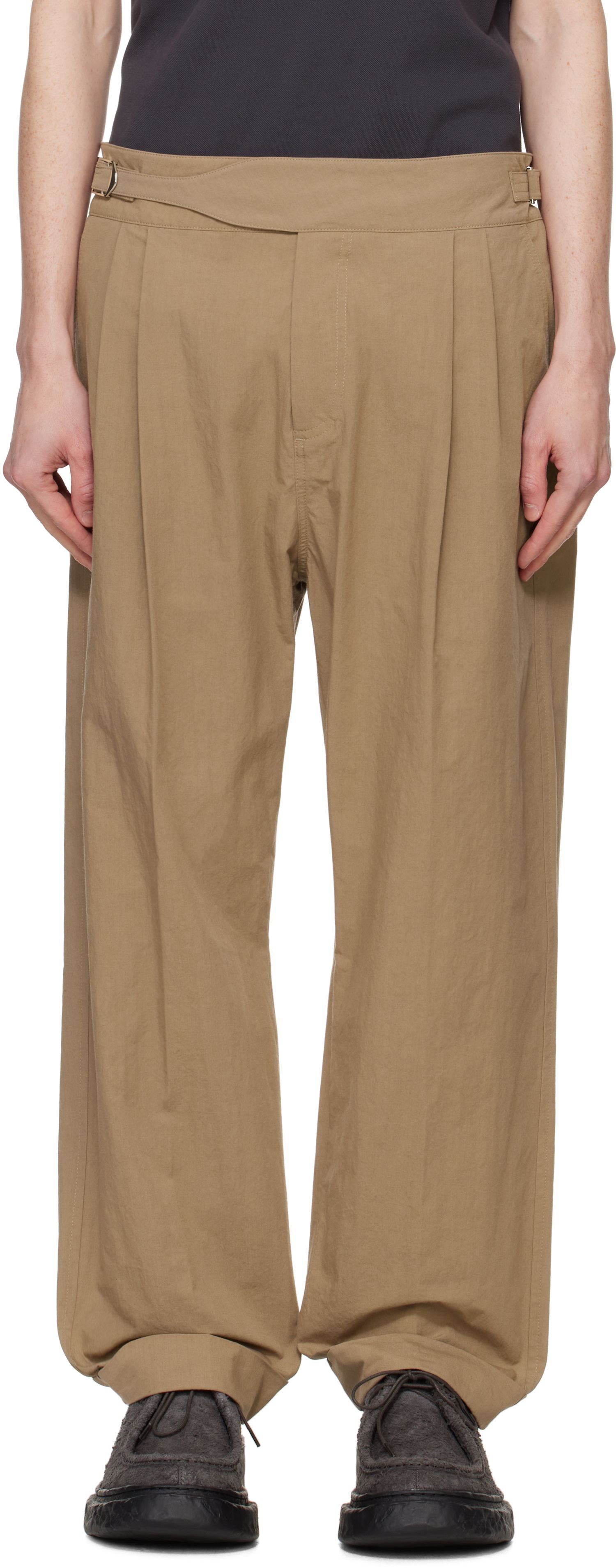 Штани Craig Green Craig Green Double Pleat Trousers Коричневий | CGSS25CWOTRS80, 0