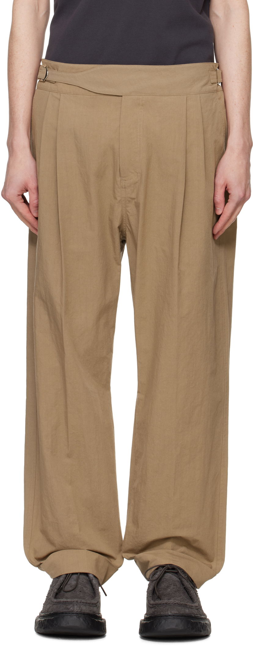 Штани Craig Green Craig Green Double Pleat Trousers Коричневий | CGSS25CWOTRS80