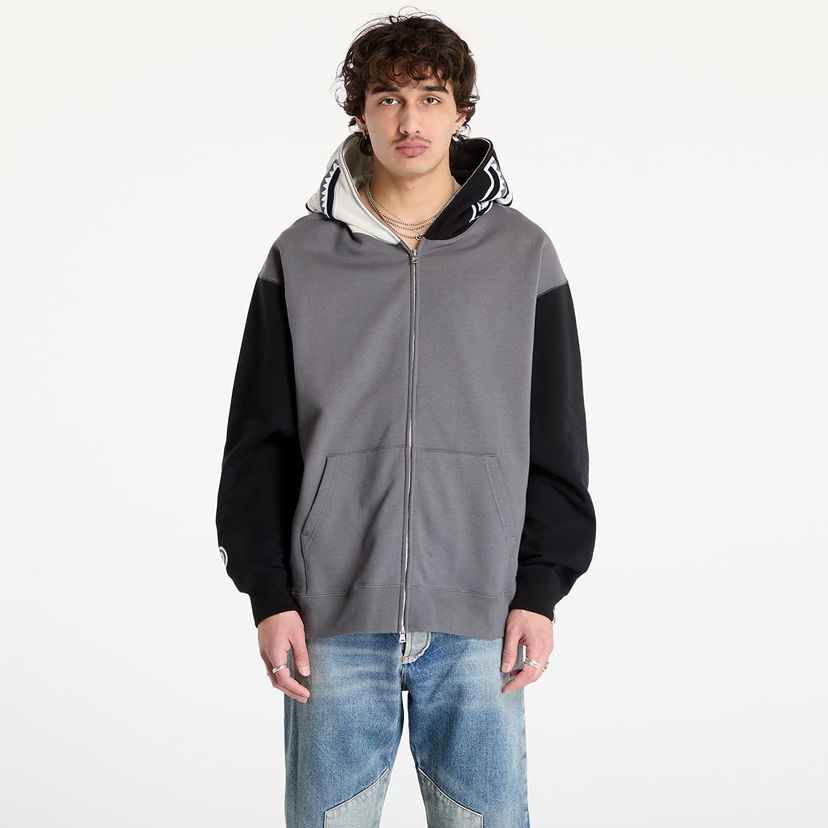 Світшоти BAPE Shark Full Zip Hoodie Сірий | 001ZPK701311M BLK
