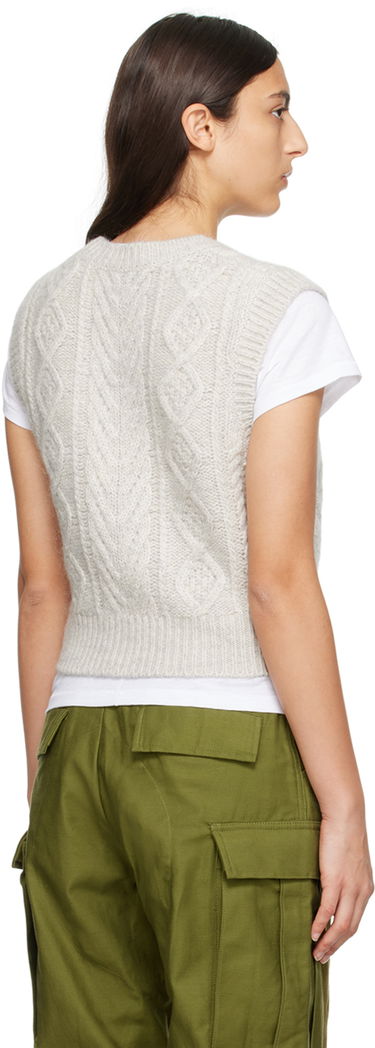 Cветр rag & bone rag & bone Brody Knit Vest Сірий | WAS23F035SL35, 2