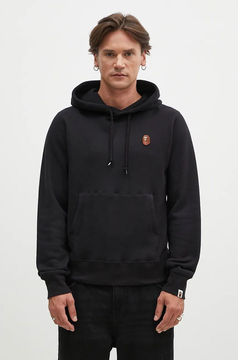Світшоти BAPE Hoodie With Logo чорний | 1K80114007