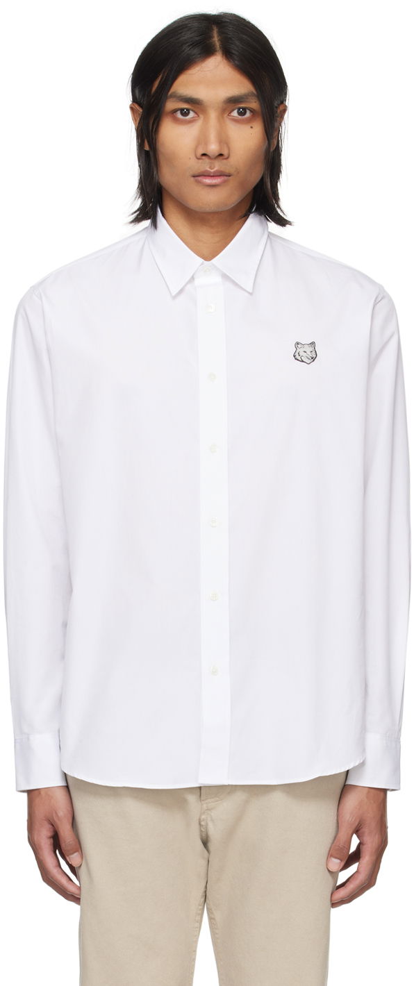 Сорочка MAISON KITSUNÉ Bold Fox Head Shirt білий | MM00412WC0026P100