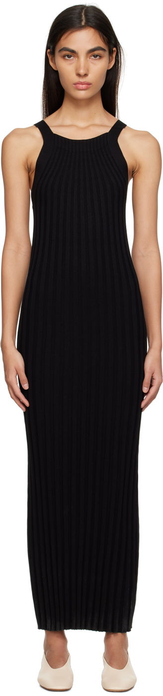 плаття Loulou de Saison Loulou de Saison Otama Midi Dress чорний | OTAMA