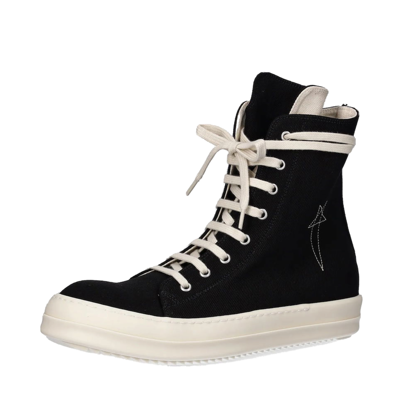Кросівки та взуття Rick Owens Rick Owens DRKSHDW Vegan High-Top чорний | DU02E7807.DOEM8