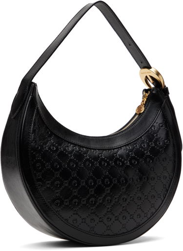 Сумочка Marine Serre Marine Serre Moonogram Embossed Leather Eclips Bag чорний | WBA020A CLEA0051, 2