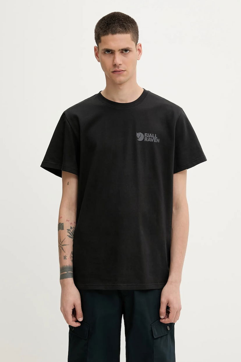 Футболка FJÄLLRÄVEN Fjallraven Heavy Classic Printed T-Shirt чорний | F12600232