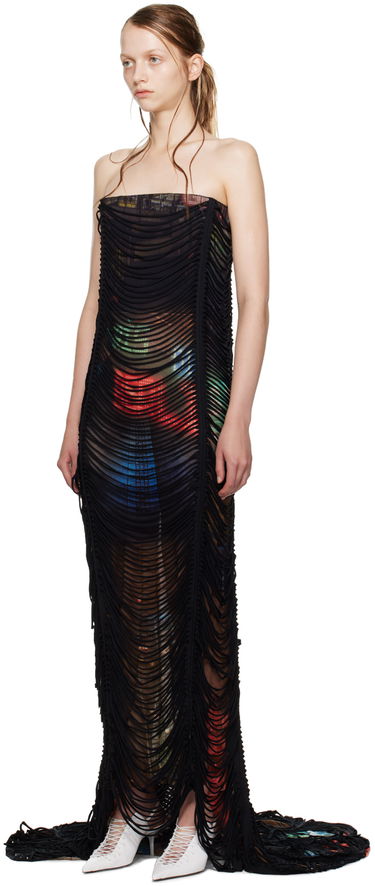 плаття Jean Paul Gaultier Shayne Oliver Edition 'The Long Slashed City' Maxi Dress чорний | 24/27-F-RO148-T551-60405030, 3