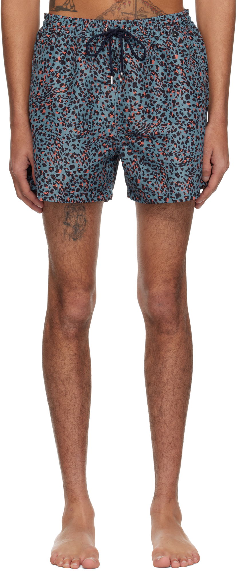 Купальники Paul Smith Paul Smith Leopard Print Swim Shorts Синій | M1A-239B-P41564-44