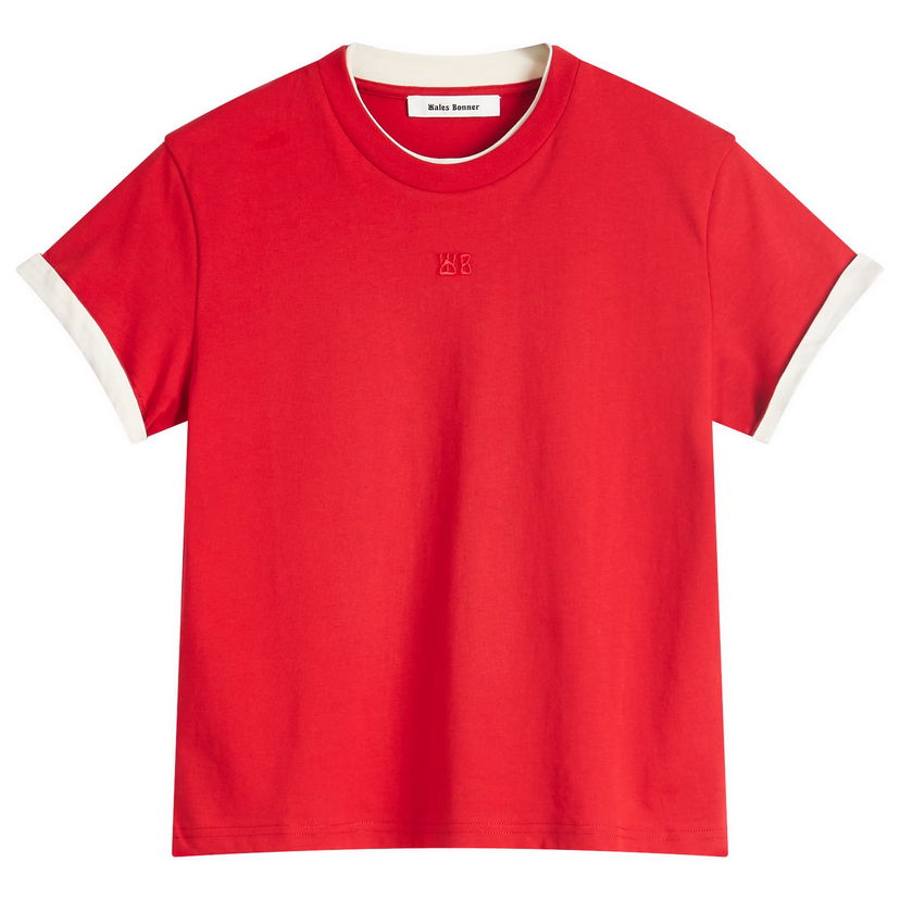 Футболка Wales Bonner Wales Bonner Horizon T-Shirt, Size Large Червоний | WS25JE33-JE01-349