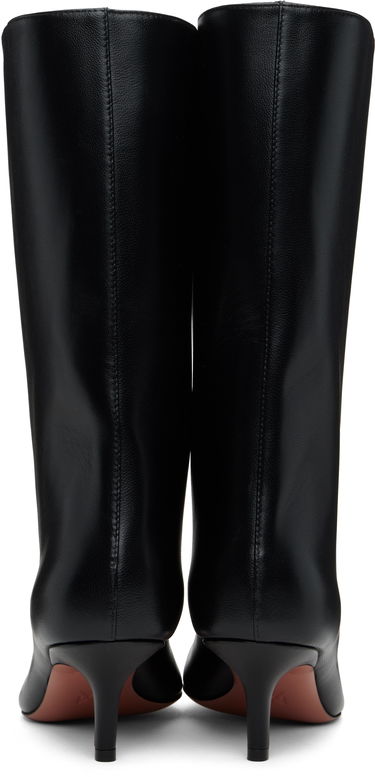 Догляд за взуттям Amina Muaddi Amina Muaddi Fiona 60 Kitten Heel Boots чорний | FIONA BOOT NAPPA, 1