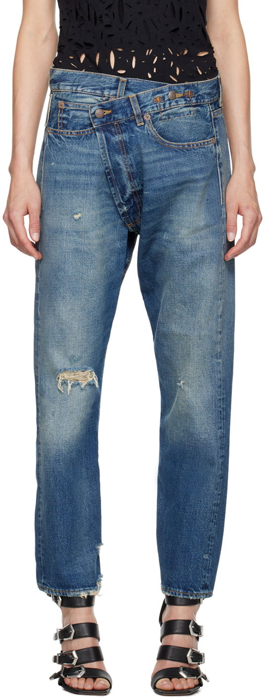 Джинси R13 R13 Crossover Jeans Синій | R13W2048 D216C
