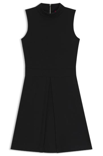 плаття BOSS Sleeveless Jersey Dress with Pleated Skirt чорний | 50542729