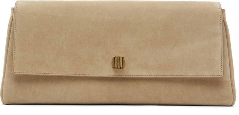 Сумочка Khaite KHAITE Audrey Suede Clutch бежевий | H3033-726