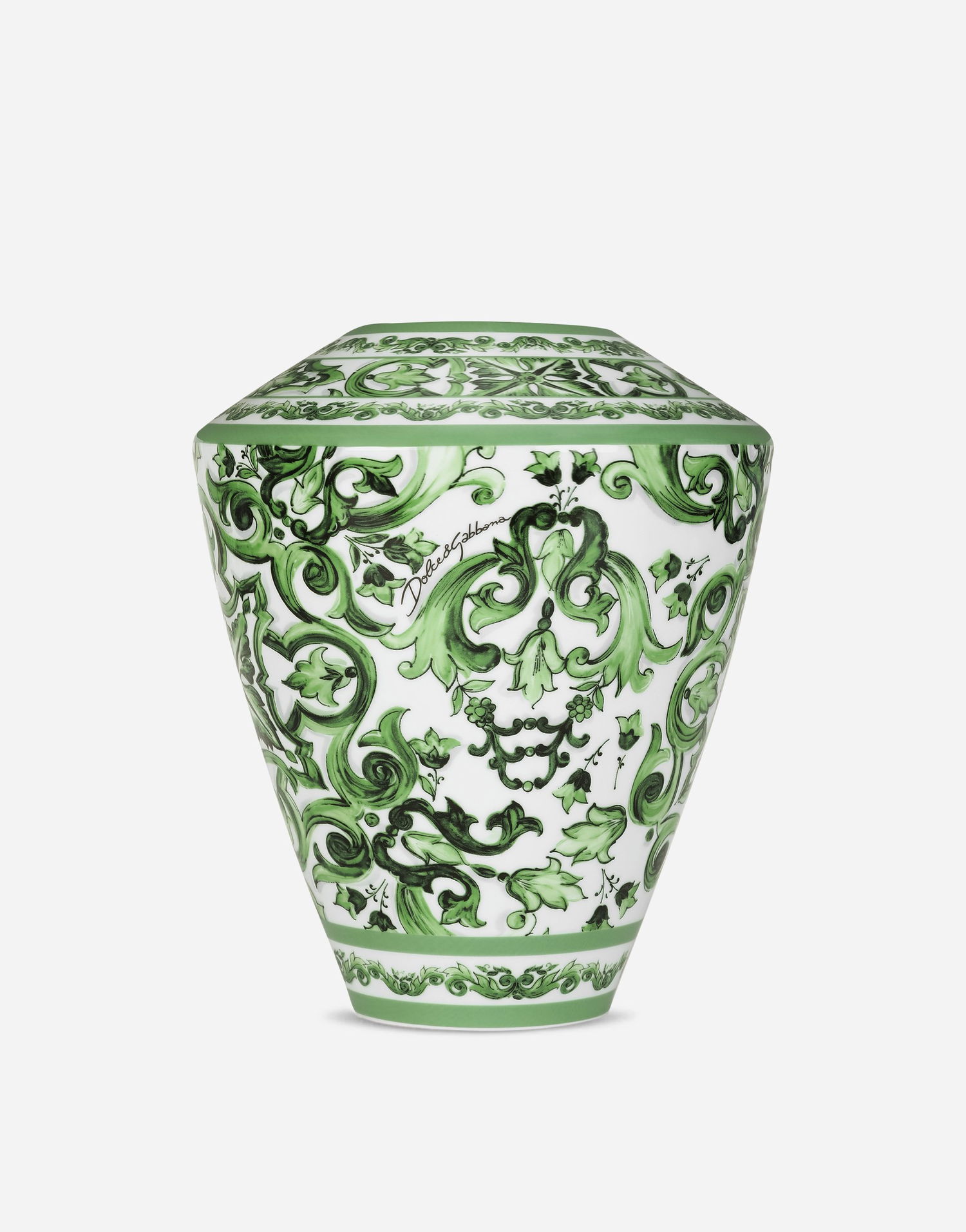 Домашній декор Dolce & Gabbana Dolce & Gabbana Large Amphora Porcelain Vase Зелений | TCC198TCAMZUV011, 0