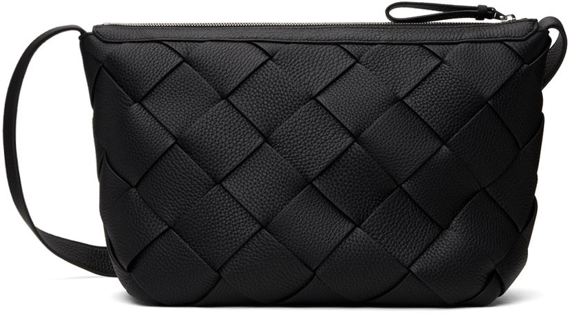 Сумка Bottega Veneta Bottega Veneta Diago Woven Leather Shoulder Bag чорний | 795125 V4FV1 8803