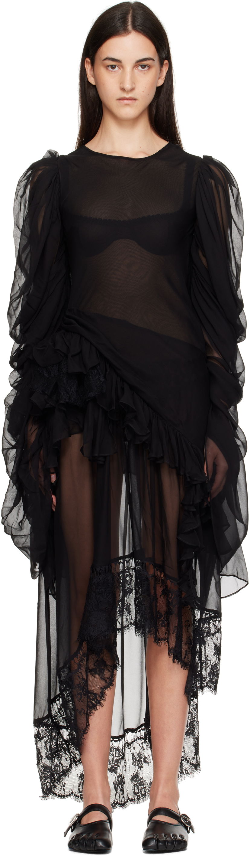 плаття Collina Strada Collina Strada Simone Angelica Maxi Dress чорний | XX4043