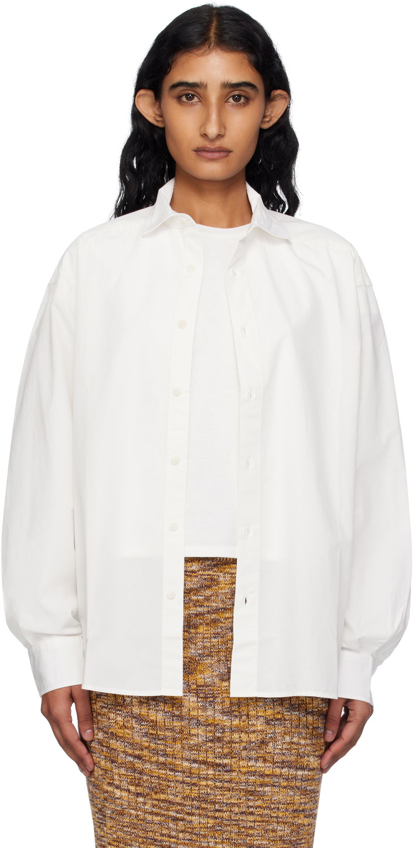 Сорочка Baserange Baserange Claude Button-Down Shirt білий | SHCL-PO-000