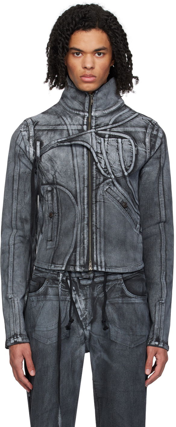 Куртка Ottolinger Ottolinger Fitted Denim Jacket Сірий | 1703312