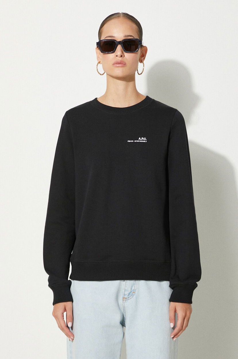Світшоти A.P.C. Crewneck Sweatshirt чорний | COEAS.F27663