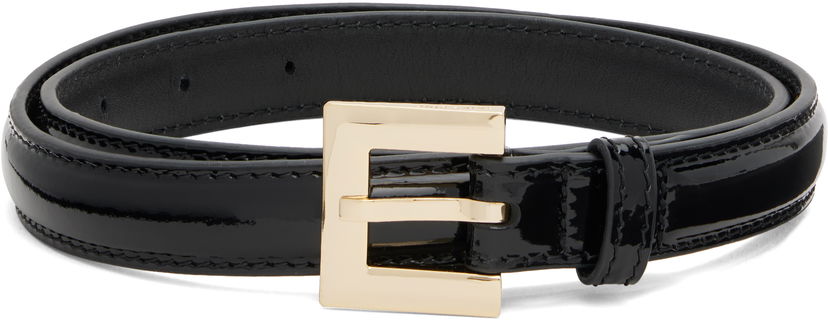 Ремені Anine Bing ANINE BING Nicola Patent Leather Belt чорний | A-12-11375-BLK1