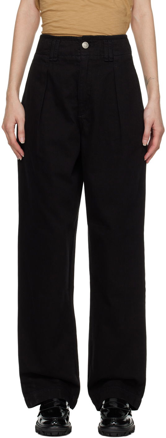 Штани rag & bone rag & bone Pleated Trousers чорний | WDD22H2933F2BL