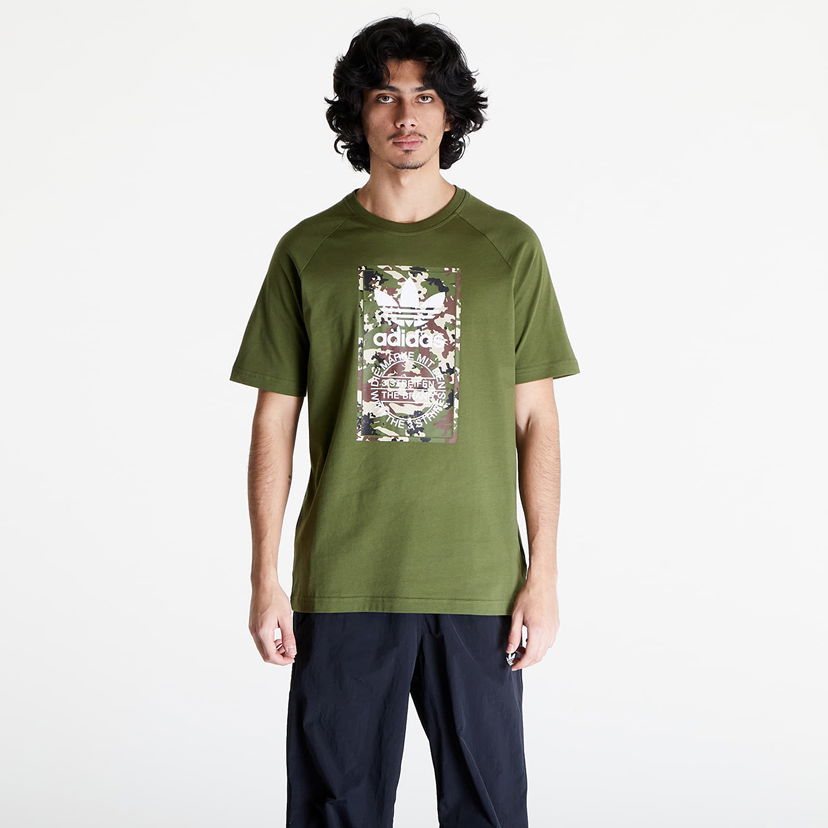 Футболка adidas Originals Camo Tongue Tee Green Зелений | IS0248