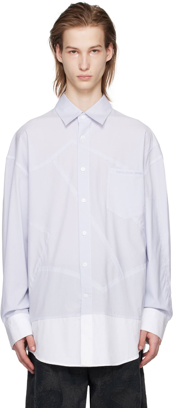 Сорочка Feng Chen Wang Feng Chen Wang Patchwork Shirt Фіолетовий | FMS17SR07