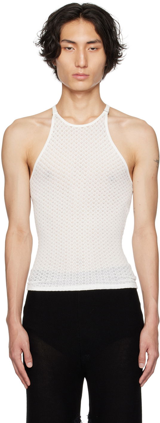 Безрукавка Dion Lee Serpent Knitted Tank Top білий | C7216P23