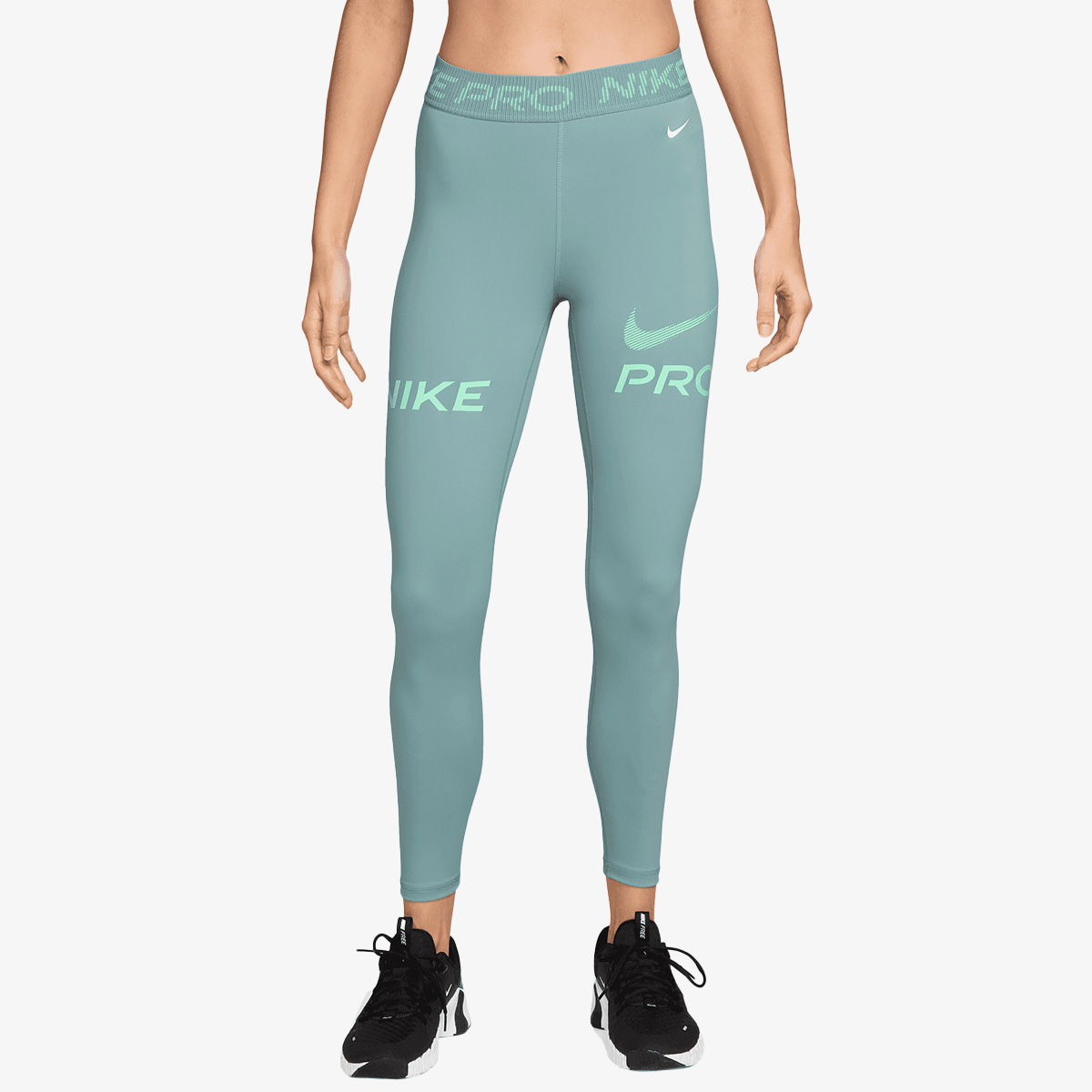 Легінси Nike W NP 365 MR 7/8 TIGHT TT GRX Бірюзовий | HV2306-017, 1