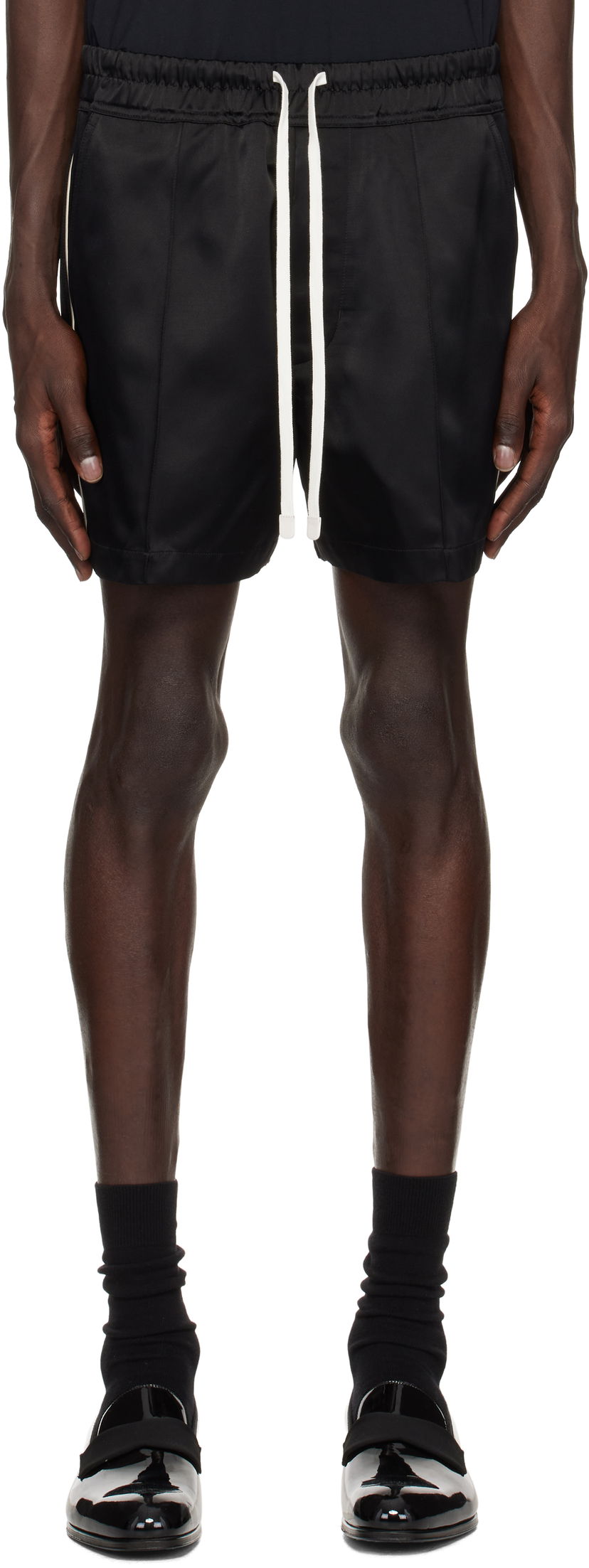 Шорти Tom Ford Tom Ford Shiny Satin Shorts чорний | SSC002-FMV031S25