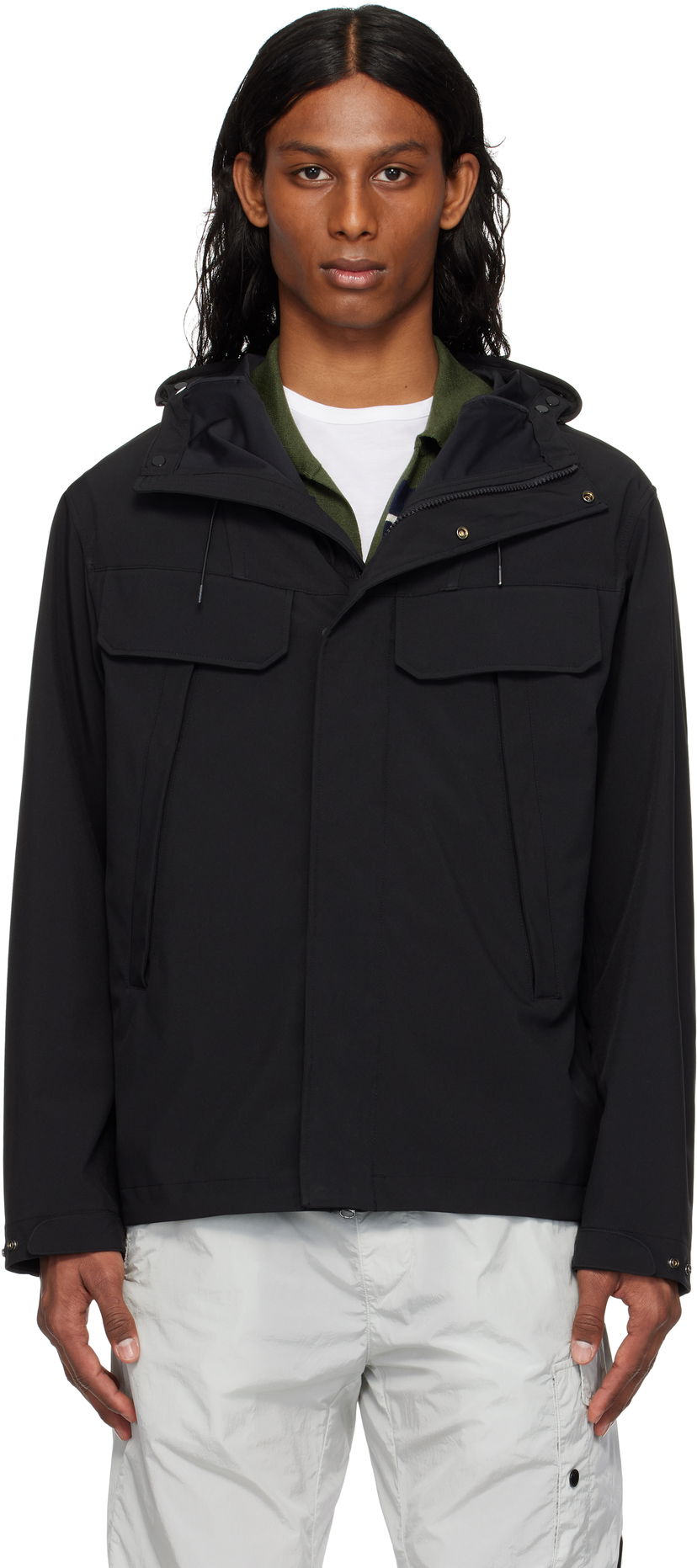 Вітровка C.P. Company C.P. Company Shell-R Double Pocket Goggle Jacket чорний | 18CMOW003A-005968A