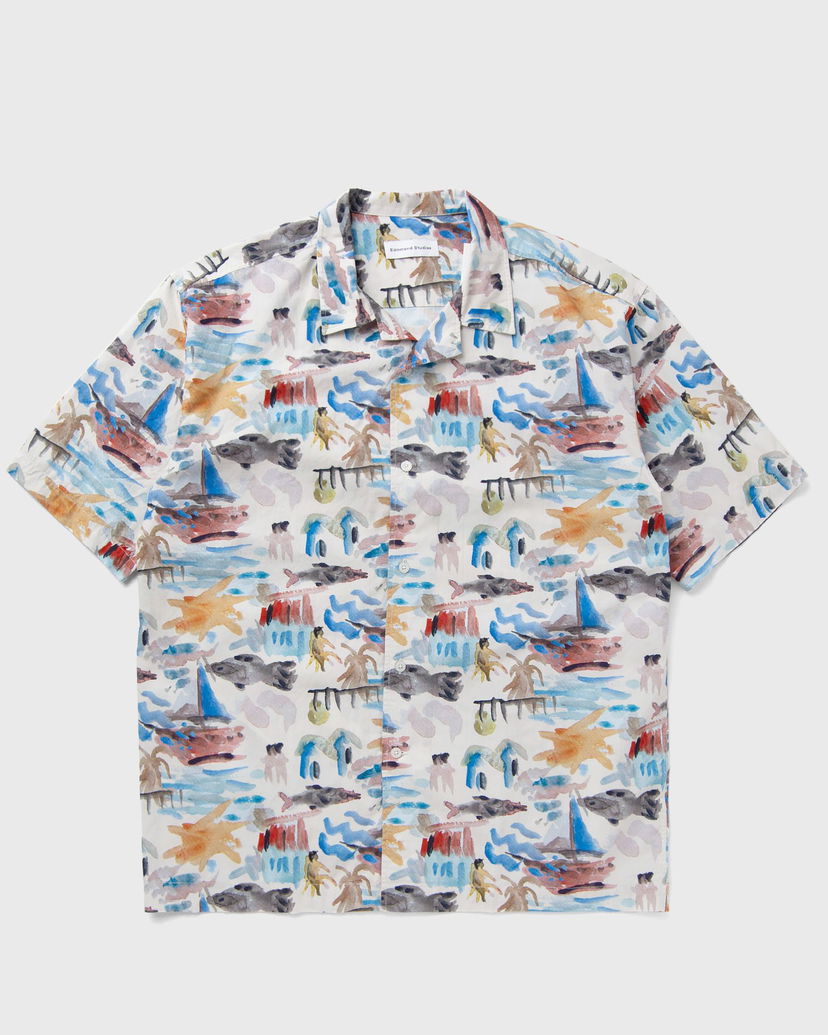 Сорочка Edmmond Studios Holidays Print Short Sleeve Shirt Різнокольоровий | 125-10-19010