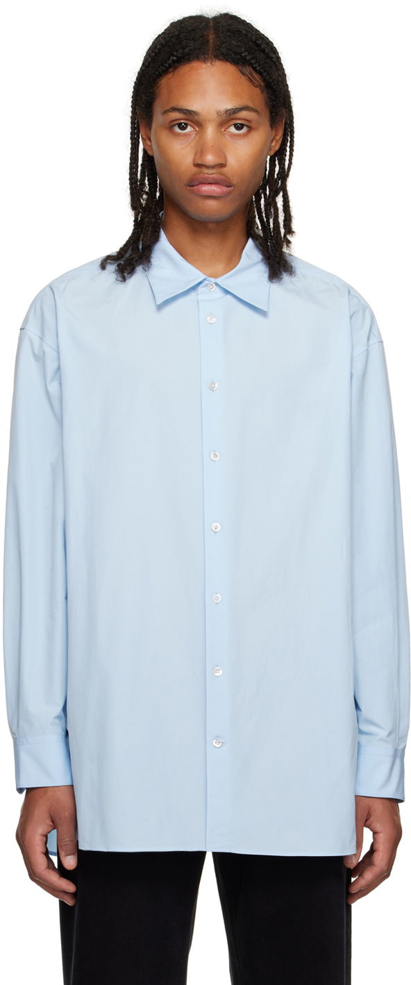 Сорочка The Row Shirt Lukre Синій | 284-W2439