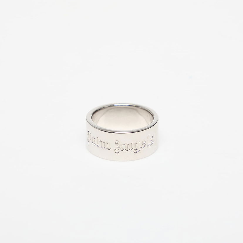 Кільце Palm Angels Classic Logo Band Ring Silver/ Silver 60 Металік | PMOC028S25MAT0017272