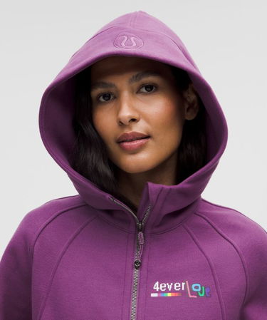 Світшоти lululemon Oversized Cropped Full Zip Hoodie Фіолетовий | prod20000051, 3