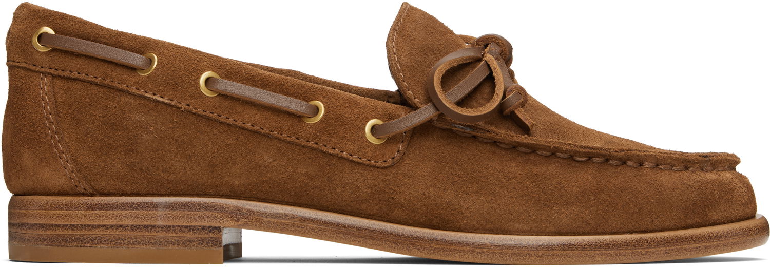 Аксесуари rag & bone Rag & Bone Carter Suede Boat Shoes Коричневий | WFF25PF1001SU1, 0