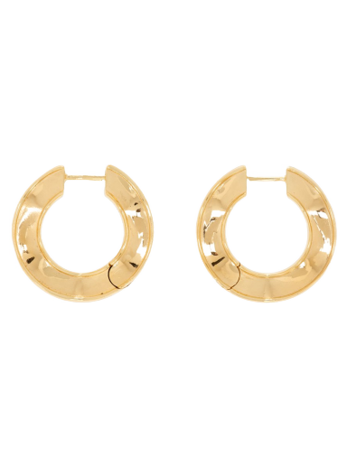 Сережки Bottega Veneta Hoop Earrings бежевий | 741369 VAHU0
