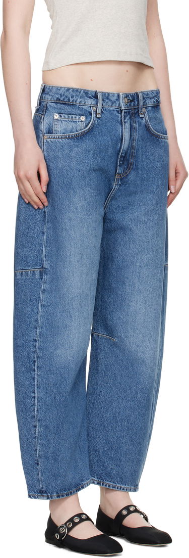 Джинси rag & bone rag & bone Charlie Ankle-Length Barrel Jeans Синій | WDD25S2994RGAC, 4