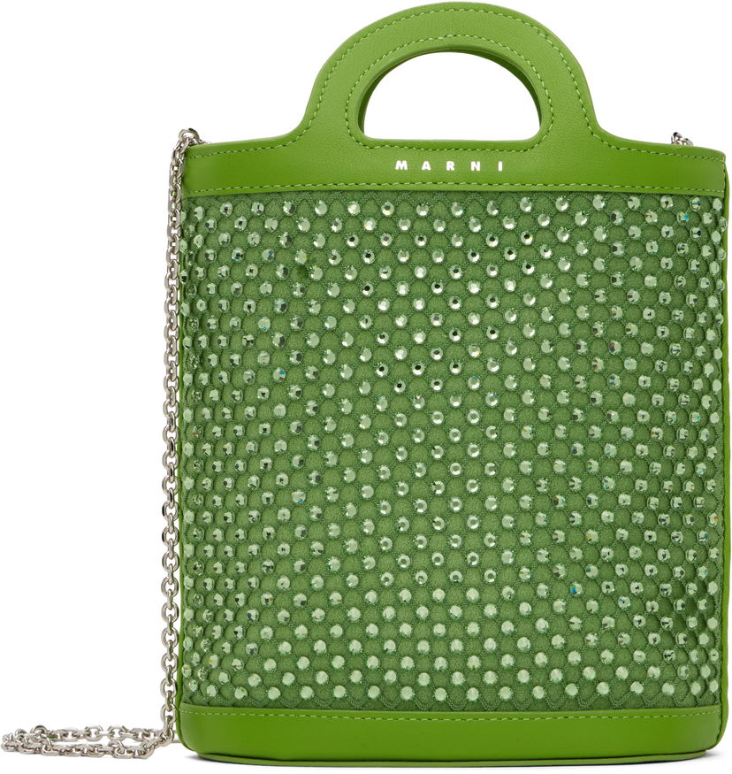 Сумочка Marni Mini Bucket Bag With Crystals Зелений | PHMO0039Q2 P6450