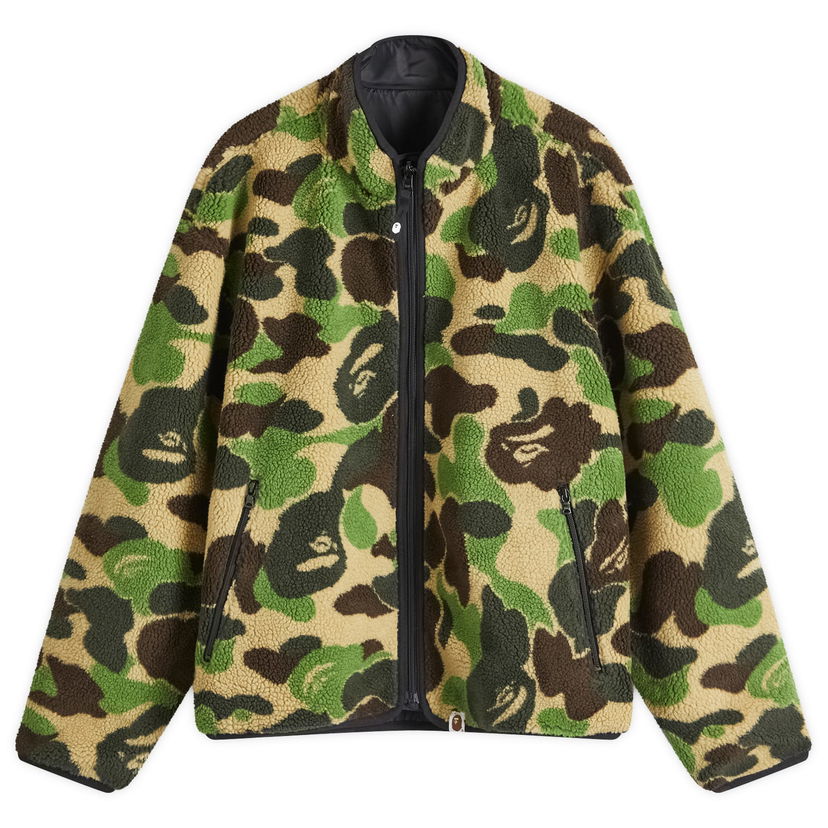 Куртка BAPE Reversible Camo Boa Jacket Зелений | 001LJK801010M-GRN