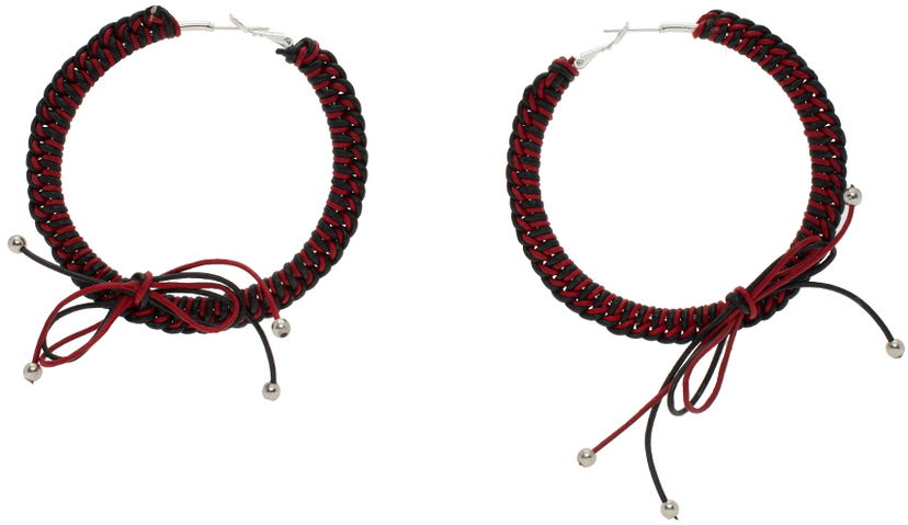 Сережки Chopova Lowena Chopova Lowena Nimbus XL Hoop Earrings Червоний | 6508