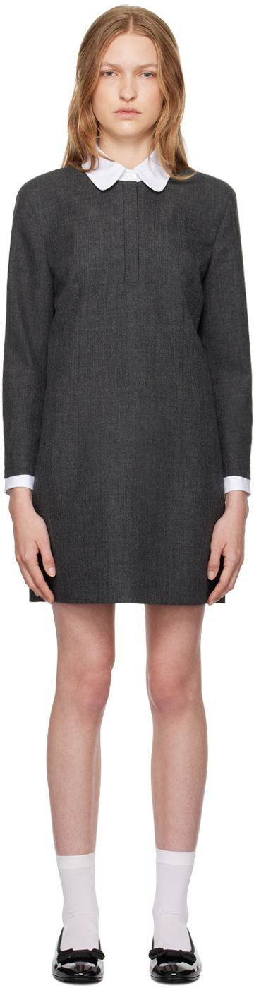 плаття Thom Browne Thom Browne Shift Minidress Сірий | FDSE84C-F0582